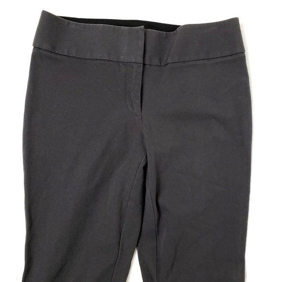 ANN TAYLOR LOFT Solid All Gray Julie Pants Size 6 - Picture 2 of 5